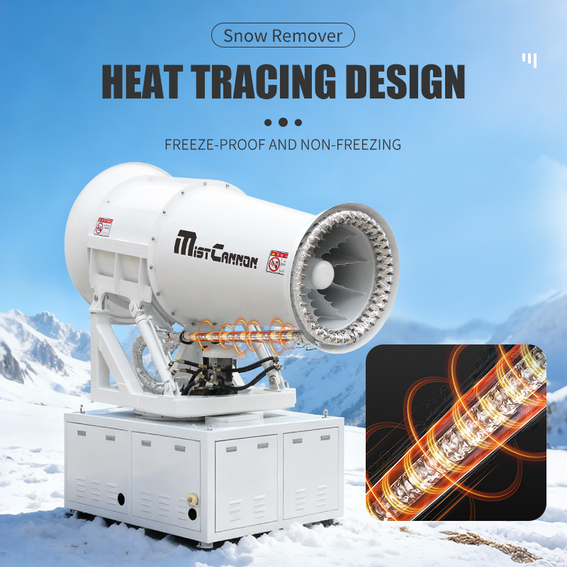 Manufacturer Industrial 50m Mist Cannon Machine with Winter Snowmelt
