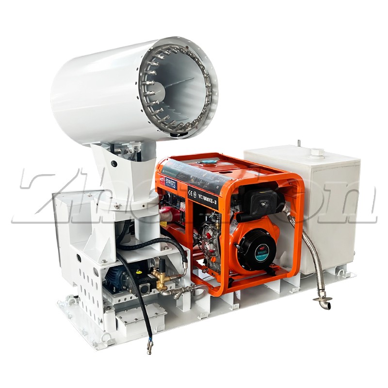 20m Crawler-Mounted Mist Cannon for New Zealand Kiwifruit Orchard Cooling